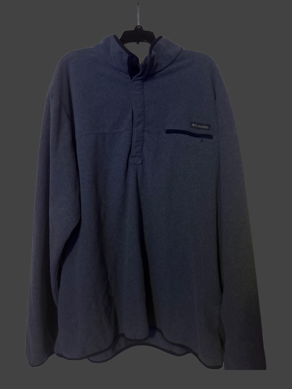 Men's Columbia Light Blue Quarter-Zip Pullover Sweater 3XLT
